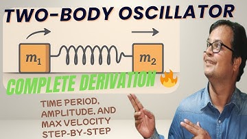 Two-Body Oscillator : Reduced Mass, Time Period & Amplitude (JEE & NEET)