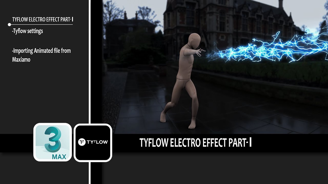 Tyflow Electric FX Tutorial | 3ds max - YouTube