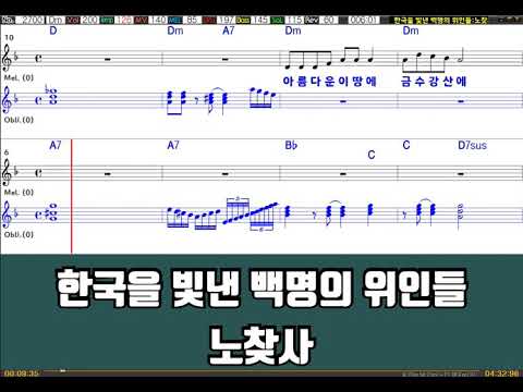 은성워크미디어ㆍ노찾사ㆍ한국을빛낸100인의 위인들 영상MR