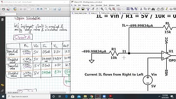 Floating Load V to I converter numerical