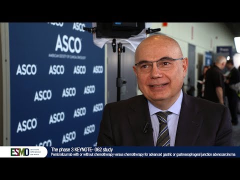 ASCO 2019: Highlights on results from the KEYNOTE  062 study