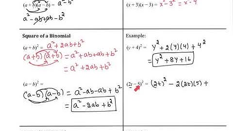 4.2 Adding, Subtracting, and Multiplying Polynomials (Virtual) Part 2
