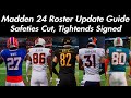 Madden 24 Roster Update Guide Safeties Cut, Tightends Signed