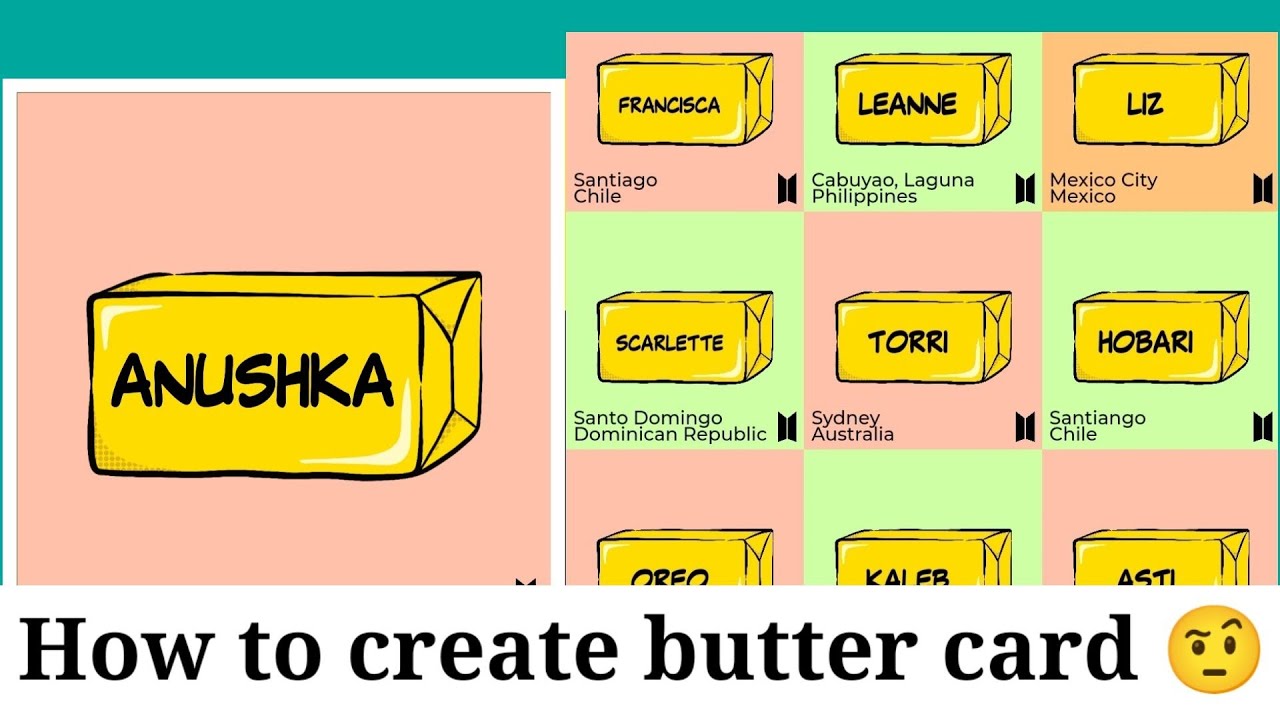 How To Create Your Bts Butter Card Youtube