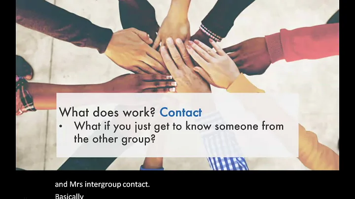Week 12 - Prejudice Reduction & the Contact Hypoth...