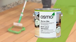 Huile pour terrasse Osmo application