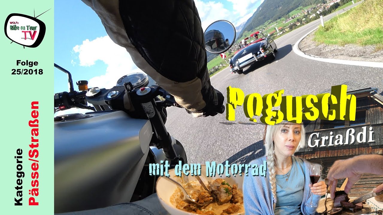 Pogusch mit dem Motorrad