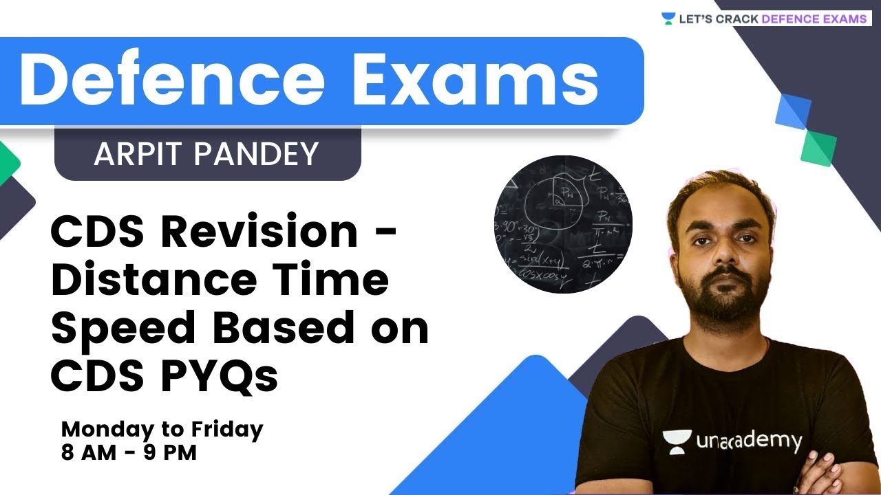 CDS Revision | Distance Time Speed Based on CDS PYQs | Maths | Let's Crack Defence Exams