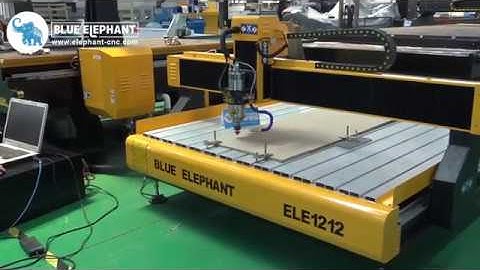 BLUE ELEPHANT 1212 CNC router New Style Engraving on MDF