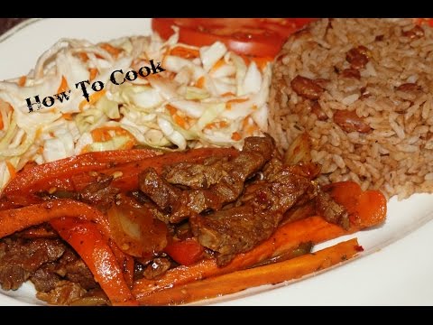 HOW TO COOK JAMAICAN PEPPER STEAK RECIPE JAMAICAN ACCENT VLOG 2016