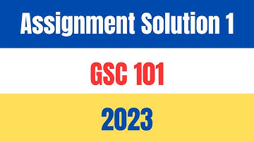 GSC 101 Assignment 1 solution 2023 part 2 with vulearningpoint