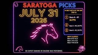 Saratoga Consensus Picks & Best Bets | Full 10-Race Card Analysis