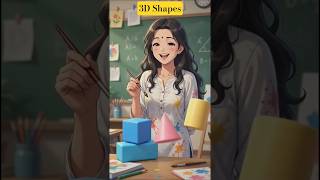 Learn 3D Shapes in Seconds! 🔺 Cube, Cone, Sphere & More #seenuprt #maths #ytshorts