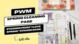 Plan with Me- Spring Cleaning Page