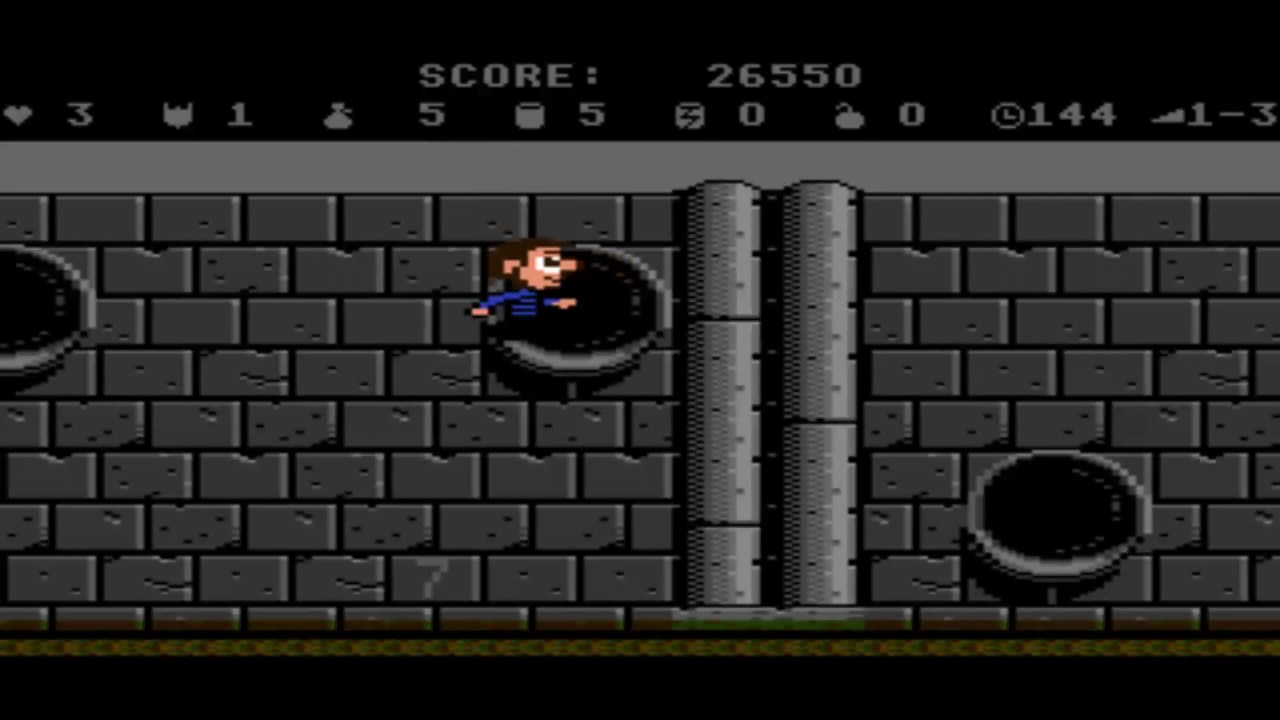 ATARI 7800  HACK & CHEATPLAY SOME LEVELS Scrapyard Dog Graphics Hack + Infinite Lives Hack 20151121