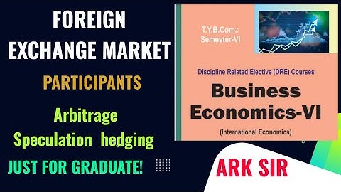 FOREIGN EXCHANGE MARKET TYBCOM SEM 6 Economics SEM 6 Derivatives Trading Forex Akr sir