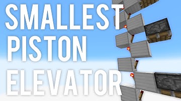 Smallest Piston Elevator In Minecraft! 1 WIDE - 1.9 Snapshot (9m/s)