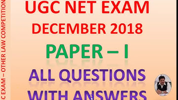 Latest Dec 2018 UGC NET Exam All Questions with Answers-General Teaching Research & Aptitude