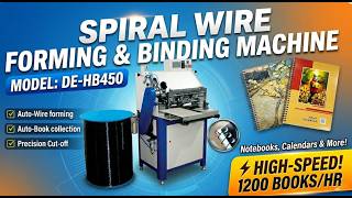 Spiral Wire Forming & Binding Machine | Automatic Spiral Binding | Diya Enterprises