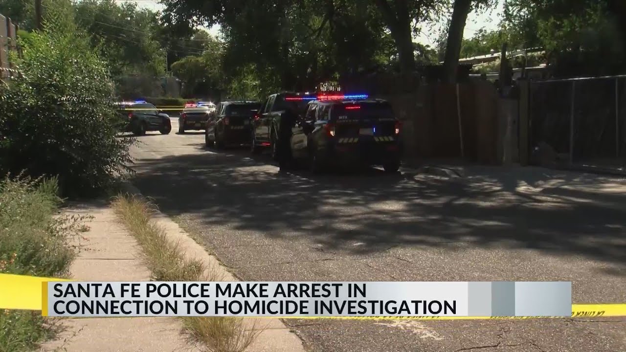 Santa Fe police arrest suspect following a pursuit - YouTube