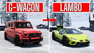 CAN LAMBORGHINI BEAT G-WAGON IN THIS EXTREAME OFF-ROAD CHALLENGES IN BEAMNG DRIVE
