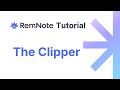 RemNote Clipper chrome extension