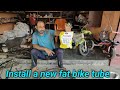Install a new fat bike tube #cycling #cycle #viral #trending #video