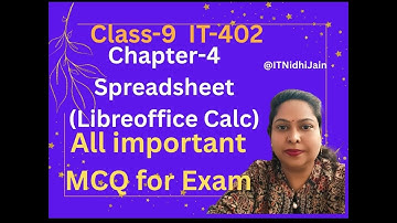Electronic Spreadsheet Most Important MCQs for Exam