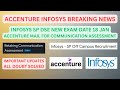 Accenture Infosys New Exam Mail | Important Updates | All Doubt Solved