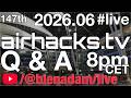 📺🎙️Architectures, Clouds, Java, Web, LLMs 👉 147th airhacks.tv Q &amp; A #live #airhacks