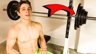 15 year old benching 190