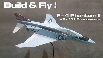 How to Make F-4 Phantom Paper Plane | Build, Fly & Free Template