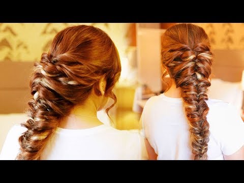 Easy Faux Pancaked Fishtail Braid Hair Tutorial- Holiday, Prom, Wedding Hairstyles beautyklove