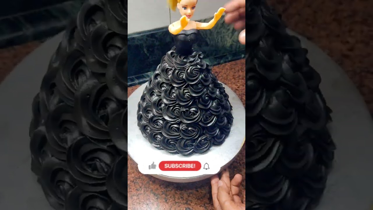 Barbie doll cake decorating ideas Dark chocolate cake 