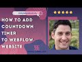 How to add Countdown Timer to Webflow website