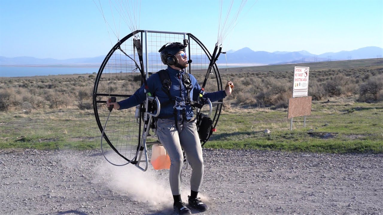2 PERFECT Paramotor Landing's In CRAZY Utah Wind by Trevor Steele