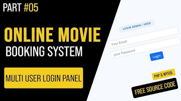 05   Multi Users Login ｜ Separate dashboard ｜ Online Movie Booking System in PHP⧸MYSQL
