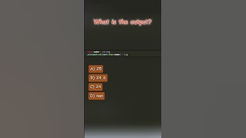 What is the output? #29