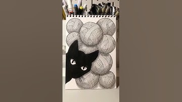 Relaxing Doodle Tutorial #shorts #art #drawing #zentangle #ideas