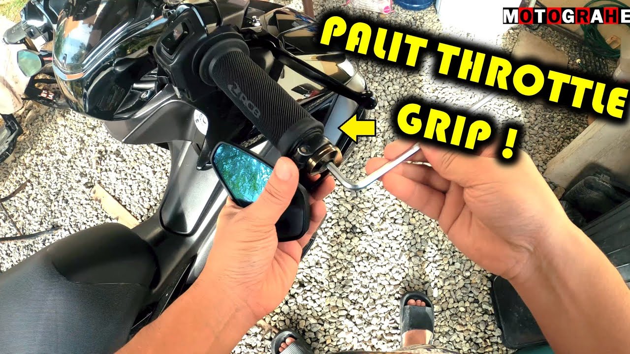 HOW TO REPLACE HANDLE GRIP AEROX 155 DIY YouTube