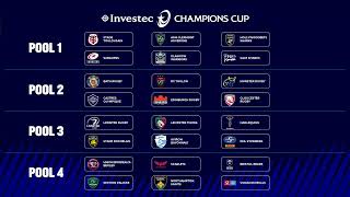 Investec Champions Cup & EPCR Challenge Cup 2025/26 Pool Draws