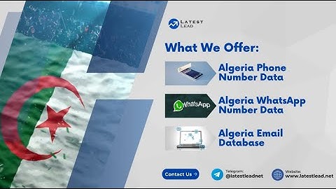 Algeria Phone Number List | Algeria WhatsApp Phone Number Data | Latest Lead