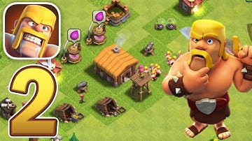 Clash of Clans - New Update Gameplay Walkthrough Part 2 - Tutorial (iOS, Android)