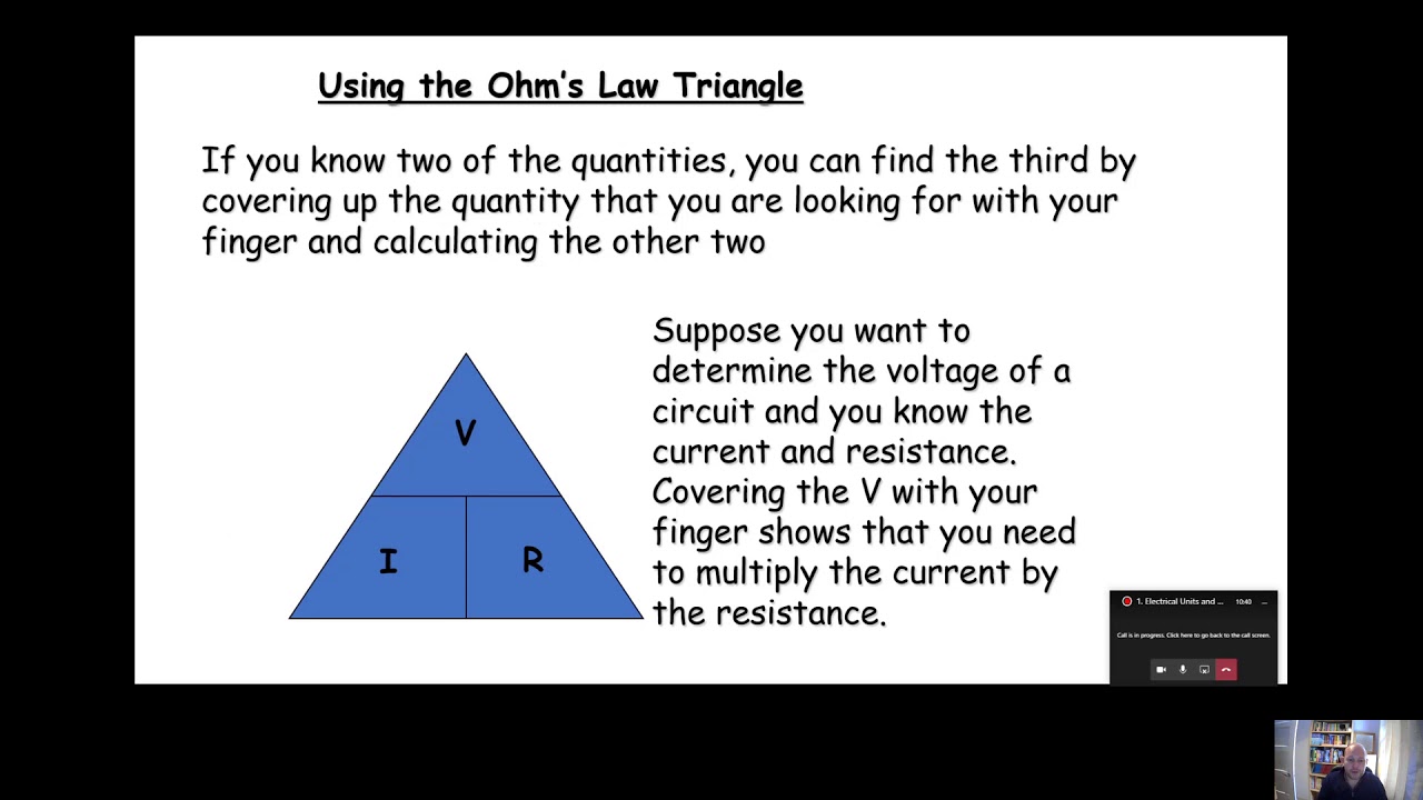 2.1 Electrical Units and Calculations - YouTube
