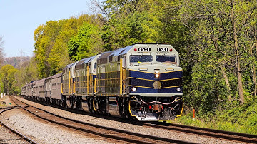 Full HD 60FPS: CSX OCS P001 Eastbound through Piscataway with Three F40PH-2s 5/10/22