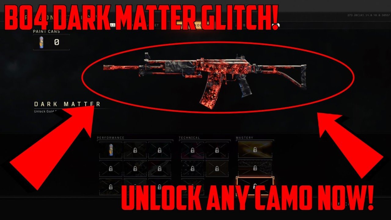 BO4 DARK MATTER CAMO GLITCH! UNLOCK DARK MATTER NOW! BO4 CAMO GITCH ...