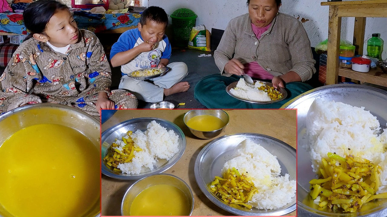sarmila cooked for the children Anuma & sanuwa Rai || lovely village family || @bhumicooking