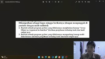 Array Object as Argument & Multi Inheritence || Pemrograman Berorientasi Objek