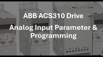 ABB ACS310 drive Minimum/Maximum analog input parameter & programming