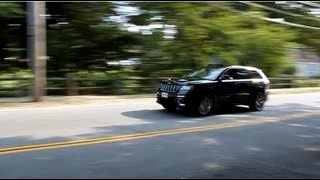 2013 Jeep SRT8 LOUD acceleration on street 720p